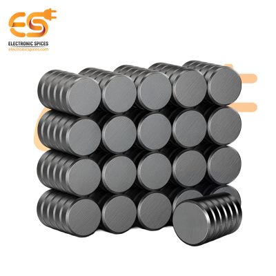 18mm x 5mm Strong Silver Disc Shape Neodymium Magnet Pack of 10